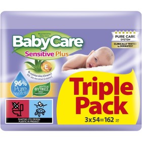 BabyCare Sensitive Plus Baby Wipes Triple Pack Μωρομάντηλα 3x54 Τεμάχια