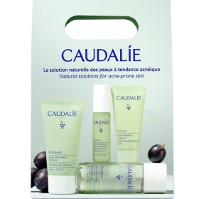 Caudalie Promo Vinopure Blemish Control Salicylic Serum Ορός κατά των Ατελειών 10ml & Moisturizing Mattifying Fluid 15ml & Purifying Toner 50ml & Purifying Gel Cleanser 30ml