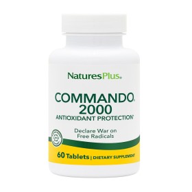 Natures Plus Commando 2000 Αντιοξειδωτική Φόρμουλα Μεγάλου Φάσματος 60 Ταμπλέτες