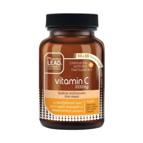 PHARMALEAD Vitamin C 1000mg για Ενίσχυση του Ανοσοποιητικού 90 Ταμπλέτες