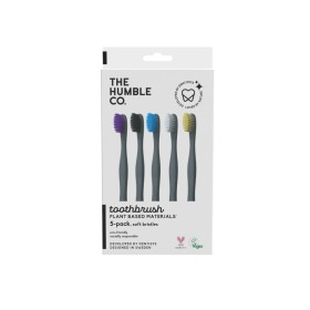 THE HUMBLE CO Pack Plant Based Materials Toothbrush Sensitive Οδοντόβουρτσα σε Διάφορα Χρώματα 5 Τεμάχια