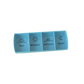 Anabox Ημερήσια Θήκη Χαπιών Compact 4 Θέσεων, σε 3 Χρώματα