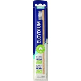 Elgydium Eco Friendly Ξύλινη Οδοντόβουρτσα Μαλακή με Λευκές Ίνες 1 Τεμάχιο
