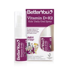 BETTER YOU Vitamin D+K2 Kids Daily Oral Spray για Διατήρηση της Φυσιολογικής Κατάστασης των Οστών 15ml