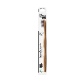 The Humble Co brush Adult Bamboo Soft Οδοντόβουρτσα Ενηλίκων Εμποτισμένη με Ενεργό Άνθρακα 1 Tεμάχιo