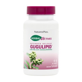 Natures Plus Herbal Actives Gugulipid 1000mg Φόρμουλα κατά της Χοληστερίνης & των Τριγλυκεριδίων 30 Φυτικές Ταμπλέτες Natures Plus Herbal Actives Gugulipid 1000mg Φόρμουλα κατά της Χοληστερίνης & των Τριγλυκεριδίων 30 Φυτικές Ταμπλέτες