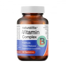 Natura Vita Vitamin B Complex Time Release για το Νευρικό Σύστημα 30 Ταμπλέτες Natura Vita Vitamin B Complex Time Release για το Νευρικό Σύστημα 30 Ταμπλέτες