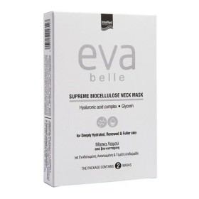 INTERMED Eva Belle Supreme Biocellulose Neck Mask Μάσκα Λαιμού με Υαλουρονικό Οξύ & Γλυκερίνη 2x15ml