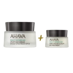 AHAVA Promo Uplift Day Cream SPF20 50ml & Eye Treatment Dark Circles & Uplift 15ml