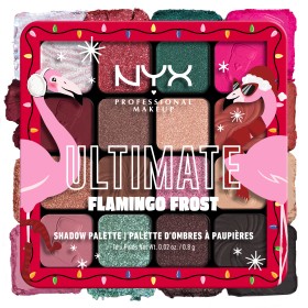 NYX PROFESSIONAL MAKEUP XMAS Ultimate Flamingo Frost Eye Shadow Palette Παλέτα με Ματ Σκιές Ματιών 1 Τεμάχιο