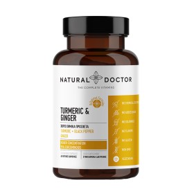 Natural Doctor Turmeric & Ginger με Αντιφλεγμονώδεις & Αντιοξειδωτικές Ιδιότητες 60 Κάψουλες