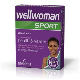 VITABIOTICS Wellwoman Sport & Fitness Συμπλήρωμα Διατροφής για τις Γυναίκες που Αθλούνται 30 Ταμπλέτες