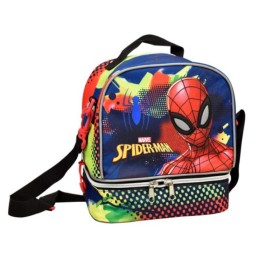 Gim Τσαντάκι Φαγητού Oβάλ Spiderman Silver Eyes 1 Τεμάχιο