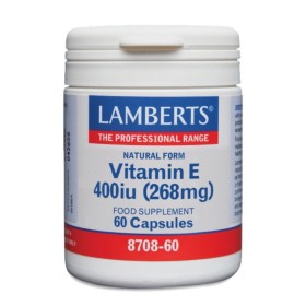 LAMBERTS E 400IU Natural Συμπλήρωμα για Δέρμα & Καρδιαγγειακό Σύστημα 60 Κάψουλες