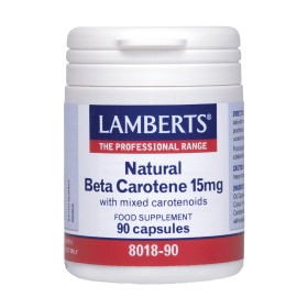 Lamberts Natural Beta Carotene 15mg Συμπλήρωμα με Καροτίνη για τα Μάτια 90 Κάψουλες Lamberts Natural Beta Carotene 15mg Συμπλήρωμα με Καροτίνη για τα Μάτια 90 Κάψουλες