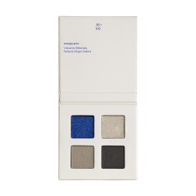 Korres Real Color Eyeshadow Palette Τετραπλή Παλέτα Σκιών 02 Smokey Sea 4g