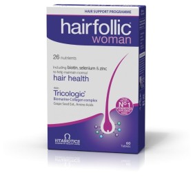 VITABIOTICS Hairfollic Woman Supplement for Female Hair Loss 60 Tablets