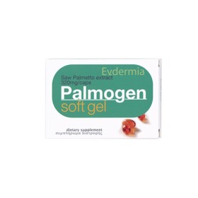 EVDERMIA Palmogen Soft Gel 320mg κατά της Τριχόπτωσης 30 Μαλακές Κάψουλες