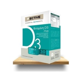 FECTIVE Essential Nutrients Vitamin D3 2000IU για το Ανοσοποιητικό 30 Κάψουλες