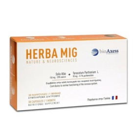 BIOAXESS Herba Mig Migraine Prophylactic Treatment 30 Capsules