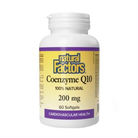 Natural Factors Coenzyme Q10 200mg για την Υγεία της Καρδιάς 60 Μαλακές Κάψουλες Natural Factors Coenzyme Q10 200mg για την Υγεία της Καρδιάς 60 Μαλακές Κάψουλες