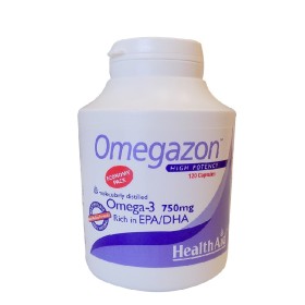 Health Aid Omegazon Omega-3 750mg Ιχθυέλαιο για Καρδιά & Κυκλοφορικό Κατάλληλο για Παιδιά 120 Κάψουλες Health Aid Omegazon Omega-3 750mg Ιχθυέλαιο για Καρδιά & Κυκλοφορικό Κατάλληλο για Παιδιά 120 Κάψουλες