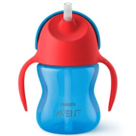 AVENT Cup with Straw Bendy Blue Red 9m+ 200ml [SCF796/01]