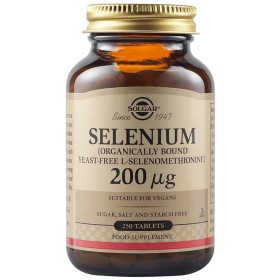 Solgar Selenium 200μg 250 Ταμπλέτες Solgar Selenium 200μg 250 Ταμπλέτες