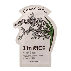 Tonymoly Im Rice Clear Skin Mask Sheet Ενυδατική Μάσκα Προσώπου για Λάμψη 21g