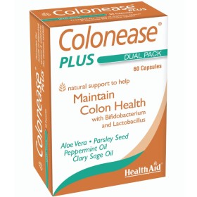 HEALTH AID Colonease Dietary Supplement for Indigestion & Bloating 60 Capsules