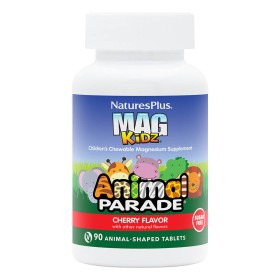 Natures Plus Animal Parade Mag Kidz Παιδική Πολυβιταμίνη με Μαγνήσιο 90 Μασώμενες Ταμπλέτες