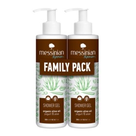 Messinian Spa Promo Organic Oil Yogurt & Aloe Αφρόλουτρο με Άρωμα Γιαούρτι & Αλόη 2x300ml