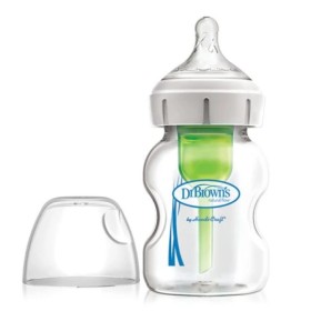 Dr. Browns Natural Flow Anti-Colic Options+ Γυάλινο Μπιμπερό με Φαρδύ Λαιμό 0m+ 150ml Dr. Browns Natural Flow Anti-Colic Options+ Γυάλινο Μπιμπερό με Φαρδύ Λαιμό 0m+ 150ml