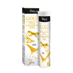 Inoplus Gold Vit C 1500mg & D3 2000IU για Ενίσχυση του Ανοσοποιητικού 20 Αναβράζοντα Δισκία Inoplus Gold Vit C 1500mg & D3 2000IU για Ενίσχυση του Ανοσοποιητικού 20 Αναβράζοντα Δισκία