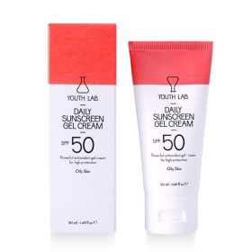 YOUTH LAB Daily Sunscreen Gel Cream SPF 50 Tinted Oily Skin Αντηλιακό Προσώπου με Χρώμα για Λιπαρό Δέρμα 50ml