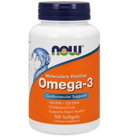 Now Omega-3 1000mg Συμπλήρωμα με Ιχθυέλαιο 100 Μαλακές Κάψουλες Now Omega-3 1000mg Συμπλήρωμα με Ιχθυέλαιο 100 Μαλακές Κάψουλες