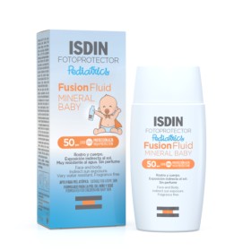 ISDIN Fotoprotector Pediatrics Fusion Fluid Mineral Baby SPF50+ Baby Sunscreen for Face & Body 50ml