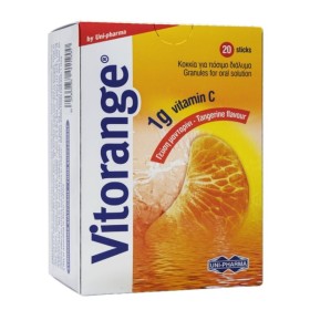 UNI PHARMA Vitorange 1g Vitamin C Μανταρίνι 20 sticks  