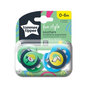 Tommee Tippee Fun Style Πιπίλες Σιλικόνης 0-6m Μπλε & Πράσινο 2 Τεμάχια [43335702]