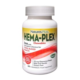 Natures Plus Hema Plex Iron Σίσηρος 60 Μασώμενες Ταμπλέτες