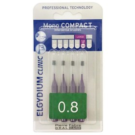 ELGYDIUM Monocompact Purple 0.8 Μεσοδόντια Βουρτσάκια Χρώμα Μώβ 4 Τεμάχια
