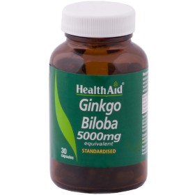 Health Aid Ginkgo Biloba 5000mg Συμπλήρωμα Διατροφής για Πνευματικές Επιδόσεις 30 Κάψουλες Health Aid Ginkgo Biloba 5000mg Συμπλήρωμα Διατροφής για Πνευματικές Επιδόσεις 30 Κάψουλες