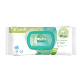 Pampers Harmonie Aqua Baby Wipes 0% Plastic Μωρομάντηλα 48 Τεμάχια