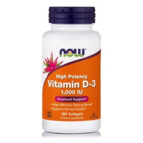 Now Vitamin D-3 1000iu Συμπλήρωμα με Βιταμίνη D3 180 Μαλακές Κάψουλες Now Vitamin D-3 1000iu Συμπλήρωμα με Βιταμίνη D3 180 Μαλακές Κάψουλες