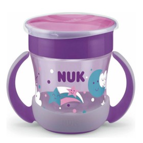 Nuk Mini Magic Cup Night Παιδικό Ποτηράκι με Χείλος & Καπάκι 6m+ Μωβ 160ml [10.751.352]