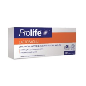 PROLIFE Lactobacilli Συμπλήρωμα Διατροφής με Προβιοτικά & Πρεβιοτικά & Βιταμίνες Β 7x8ml