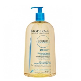 BIODERMA Atoderm Huile De Douche Ultra-Nourishing Shower Oil Cleansing Oil for Very Dry & Irritated Skin 1lt
