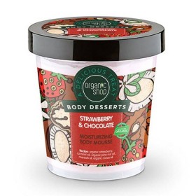ORGANIC SHOP Body Desserts Strawberry & Chocolate Moisturizing Body Mousse για Ενυδάτωση Σώματος 450ml