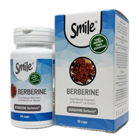Smile Berberine Συμπλήρωμα για την Καθημερινή Υποστήριξη του Μεταβολισμού 30 Κάψουλες Smile Berberine Συμπλήρωμα για την Καθημερινή Υποστήριξη του Μεταβολισμού 30 Κάψουλες