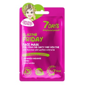 7DAYS ΜΒ Blazing Friday Sheet Mask Μάσκα Προσώπου με Νερό Καρύδας 28g